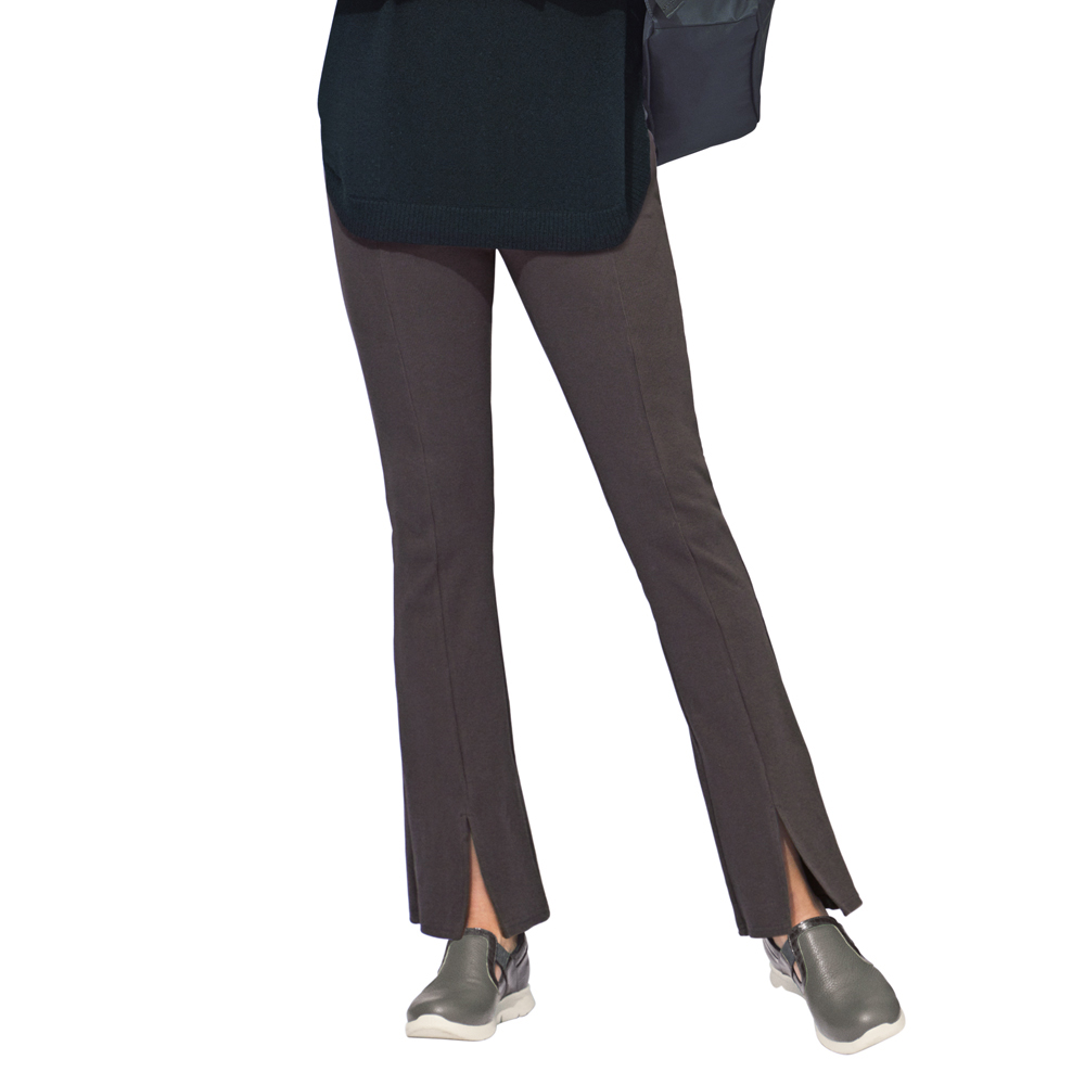 コットンストレッチ フロントスリットフレアレギンス パンツ ファッション PC5878