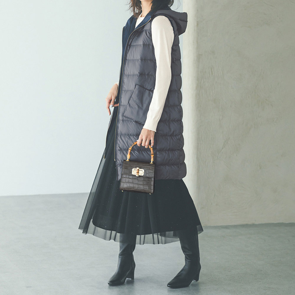 ライトマジック(R) リバーシブル ダウンジレ ジャケット ファッション PC6151