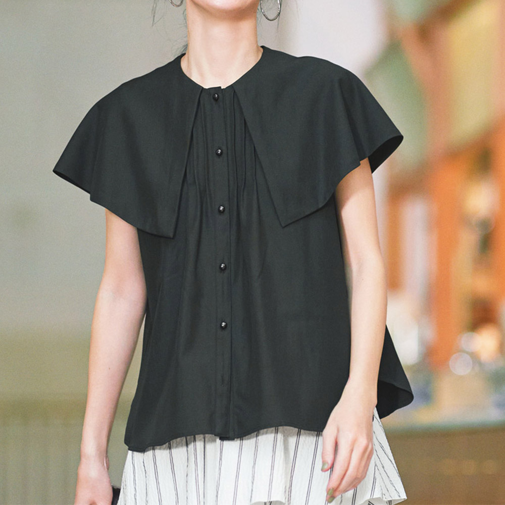 ケープ風 ノースリーブ ブラウス 通販 - ディノス