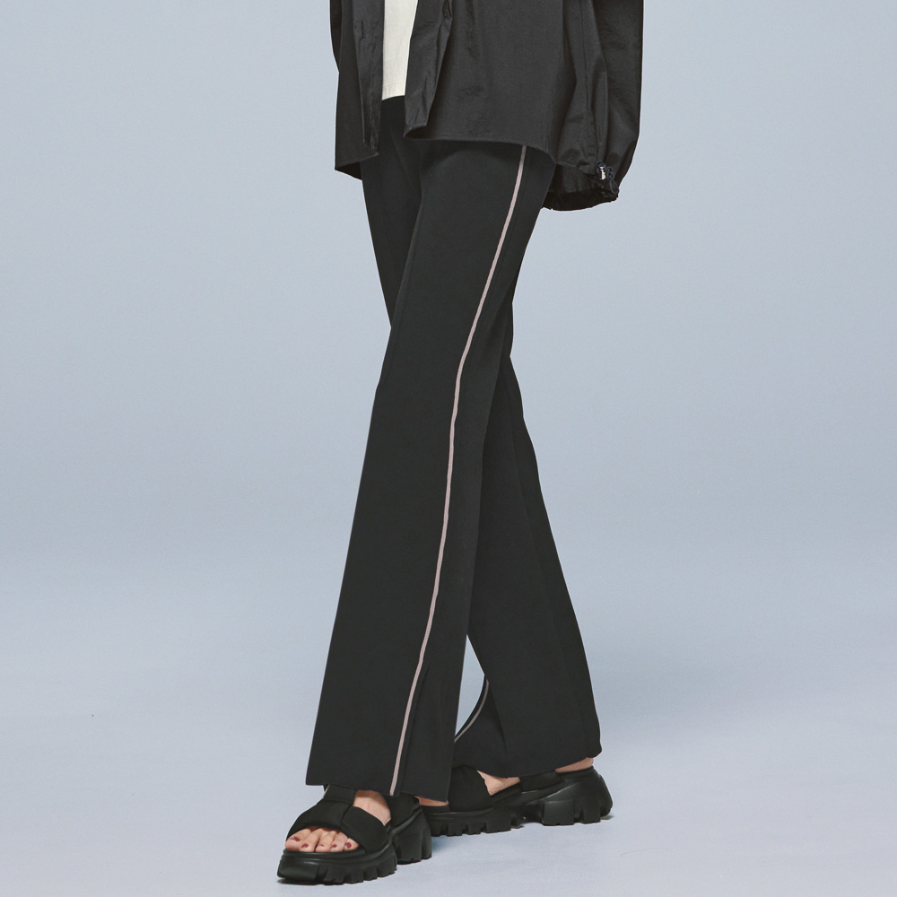 ライン入り はっ水 ニットパンツ パンツ ファッション PC7553