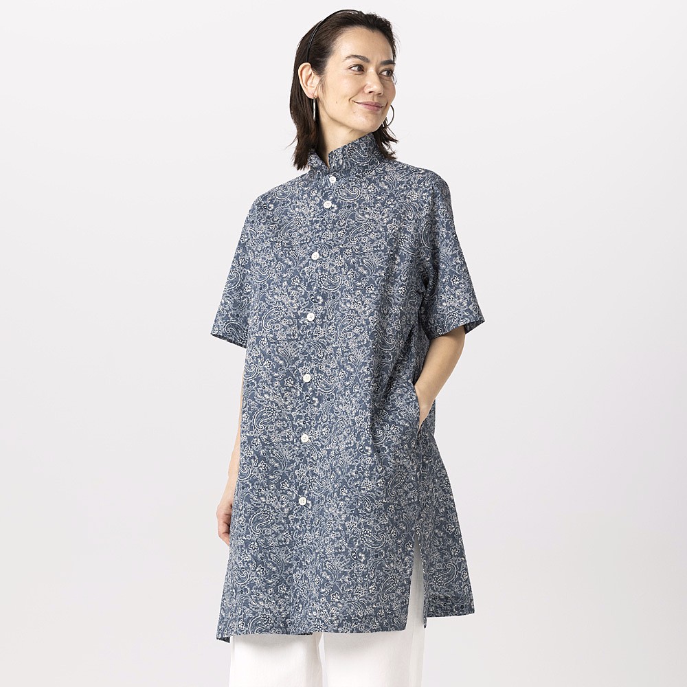 ジャンニロ ペイズリープリント チュニック コットン 42 bx/ビーエクス ペイズリープリント チュニックシャツ 通販 - ディノス