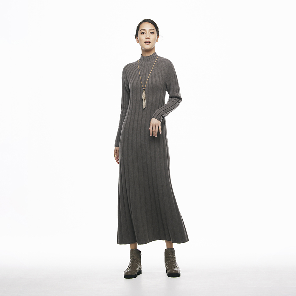 dama basic】ホールガーメント（R） 求心リブ編みワンピース 通販