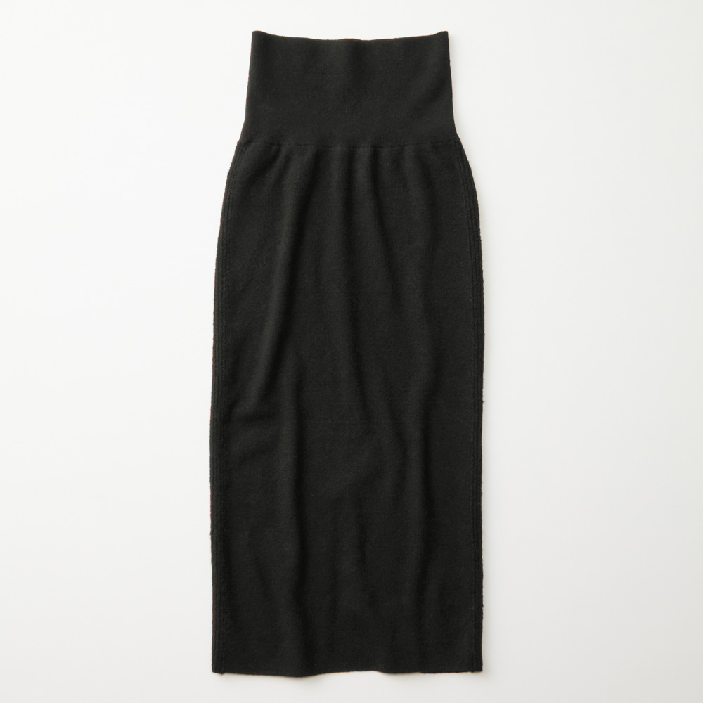 腹巻付きニットロングスカート タイトスカート スカート N60669