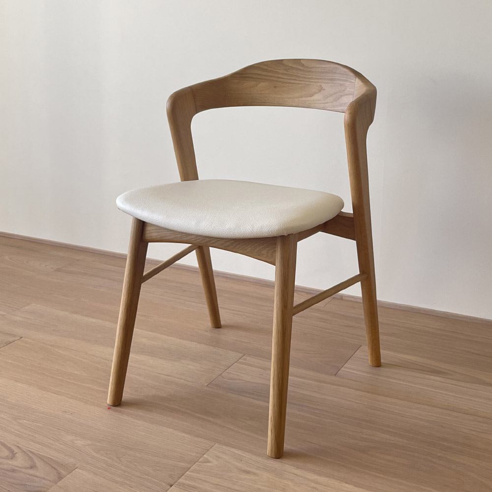 レンタル商品】SWELL/スウェル ダイニングチェア2脚組 オーク・座面