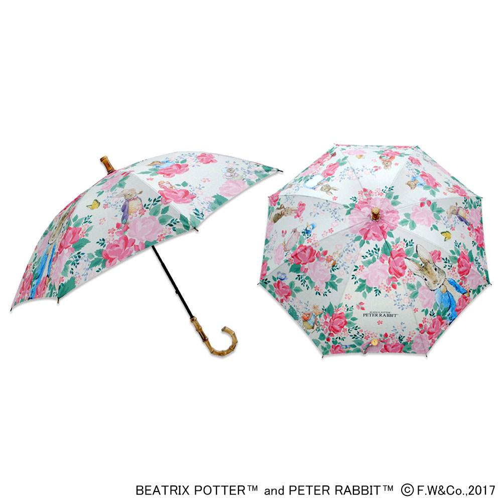 ピーターラビットのUVカット晴雨兼用傘 フラワー 通販 - ディノス