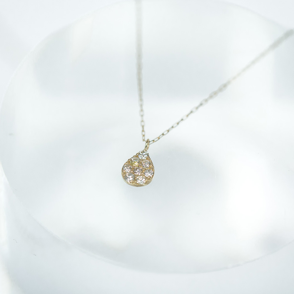 K18しずくダイヤネックレス 通販 - ディノス