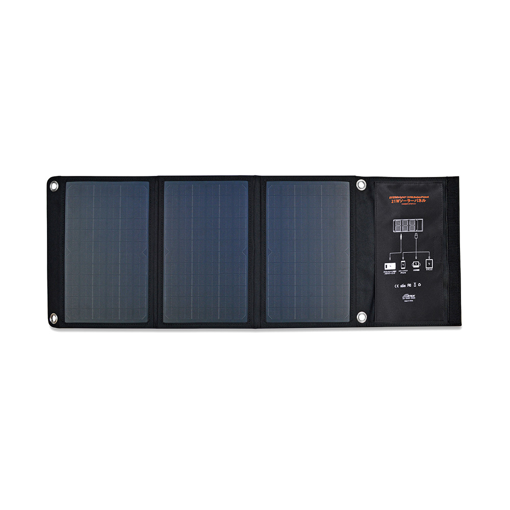 ソーラーパネル 100W 防災 ポータブル電源 アウトドア 充電-