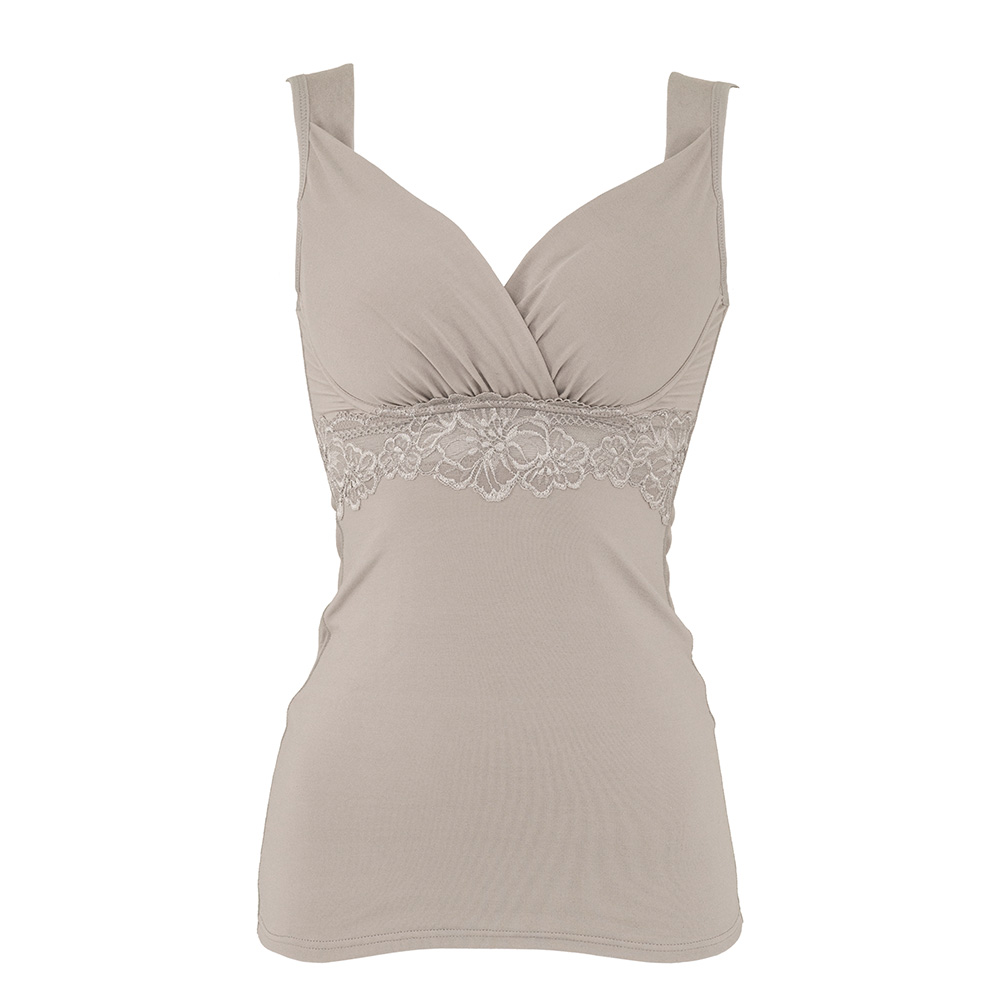 BRADELIS NewYork/ブラデリスニューヨーク 綿混すっきり ブラキャミ 補正下着 キャミソール ブラ カップ付き ぽっこりお腹 補正インナー 背中の肉 インナー レディース コットン 綿 インナー雑貨 美容 AR2579