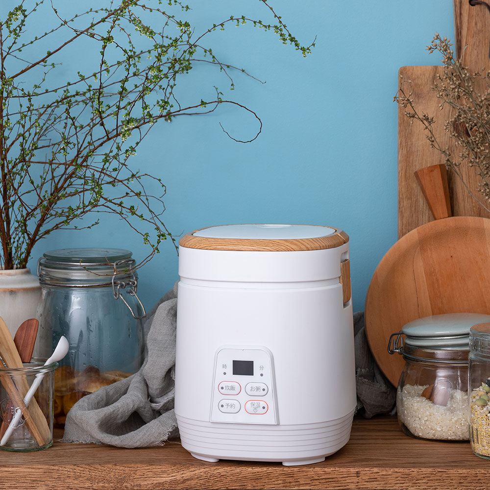 ミニライスクッカー プレミアム 炊飯器 小型 一人暮らし 2合炊き ミニ 早炊き タイマー 小型炊飯器 洗いやすい コンパクト 2合 1合 1.5合 おいしく炊ける 調理 おかず 蒸し器 玄米 雑穀米 おかゆ 省スペース 調理家電 食器 AR2647
