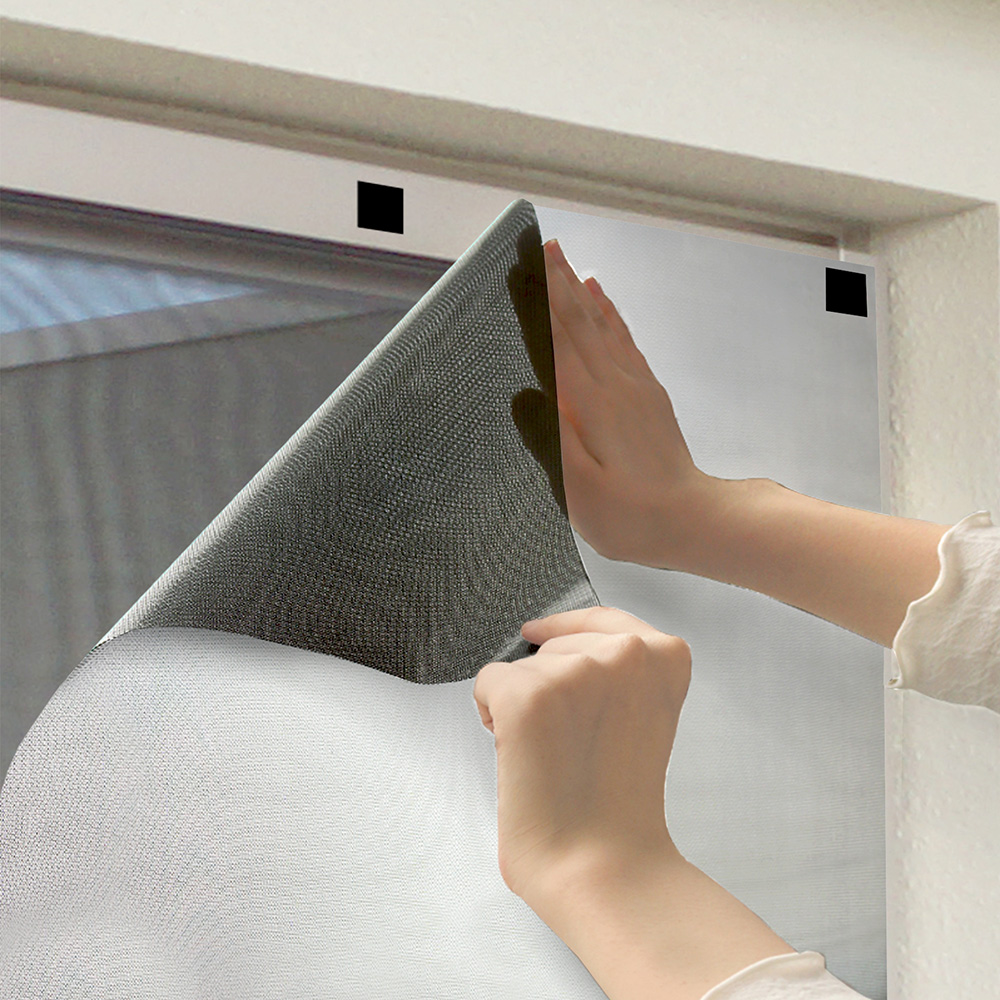 網戸・窓に貼る 日本製 遮熱クールメッシュシート 2枚組 遮熱シート 窓 内側 遮熱 日差し 対策 暑さ対策 グッズ 目隠し 外から見えない 目隠しシート 紫外線 近赤外線 カット UVカット 節電 アイディア便利グッズ 生活雑貨 AR2689