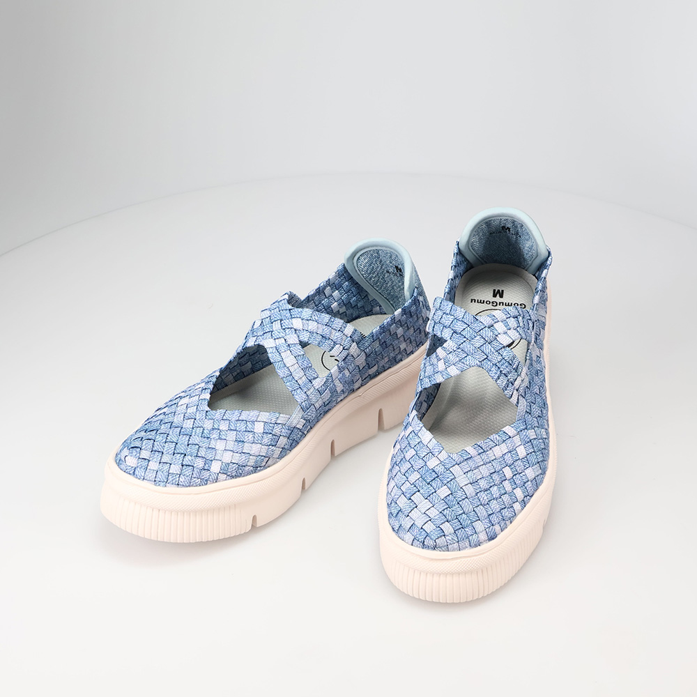 GOMUGOMU/ゴムゴム クロスベルトシューズ レディース レディース スニーカー 歩きやすい コンフォートシューズ 軽い靴 軽量 軽い 歩きやすい靴 厚底シューズ 厚底 オシャレ 靴 疲れない ローヒール 幅広 3E 婦人雑貨 AR2693