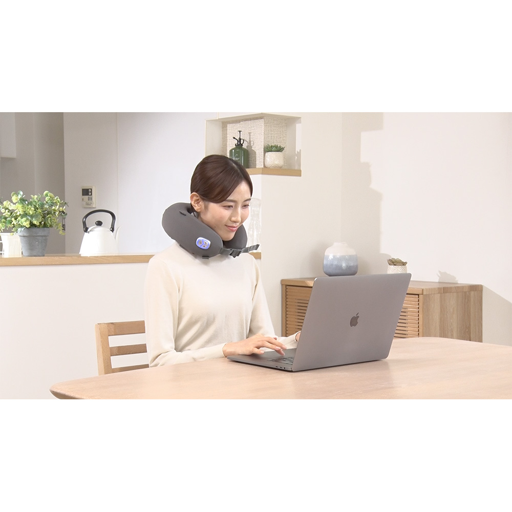 AiMY/エイミー コンパクトネックマッサージャー エイミー ネックマッサージャー ネックケア 首 肩 コードレス ハンズフリー コンパクト 充電式 揉みほぐし 首こり 肩こり リラックス グッズ ふくらはぎ 太もも 持ち運び 軽量 医療用具 健康 AR2800
