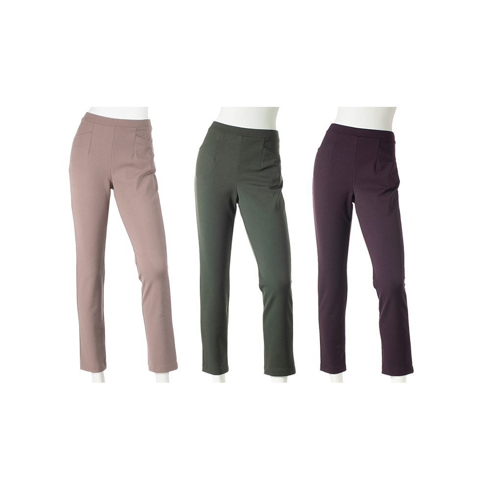 ARIKI キュプラ混 裏起毛パンツ パンツ 婦人ファッション AR2822