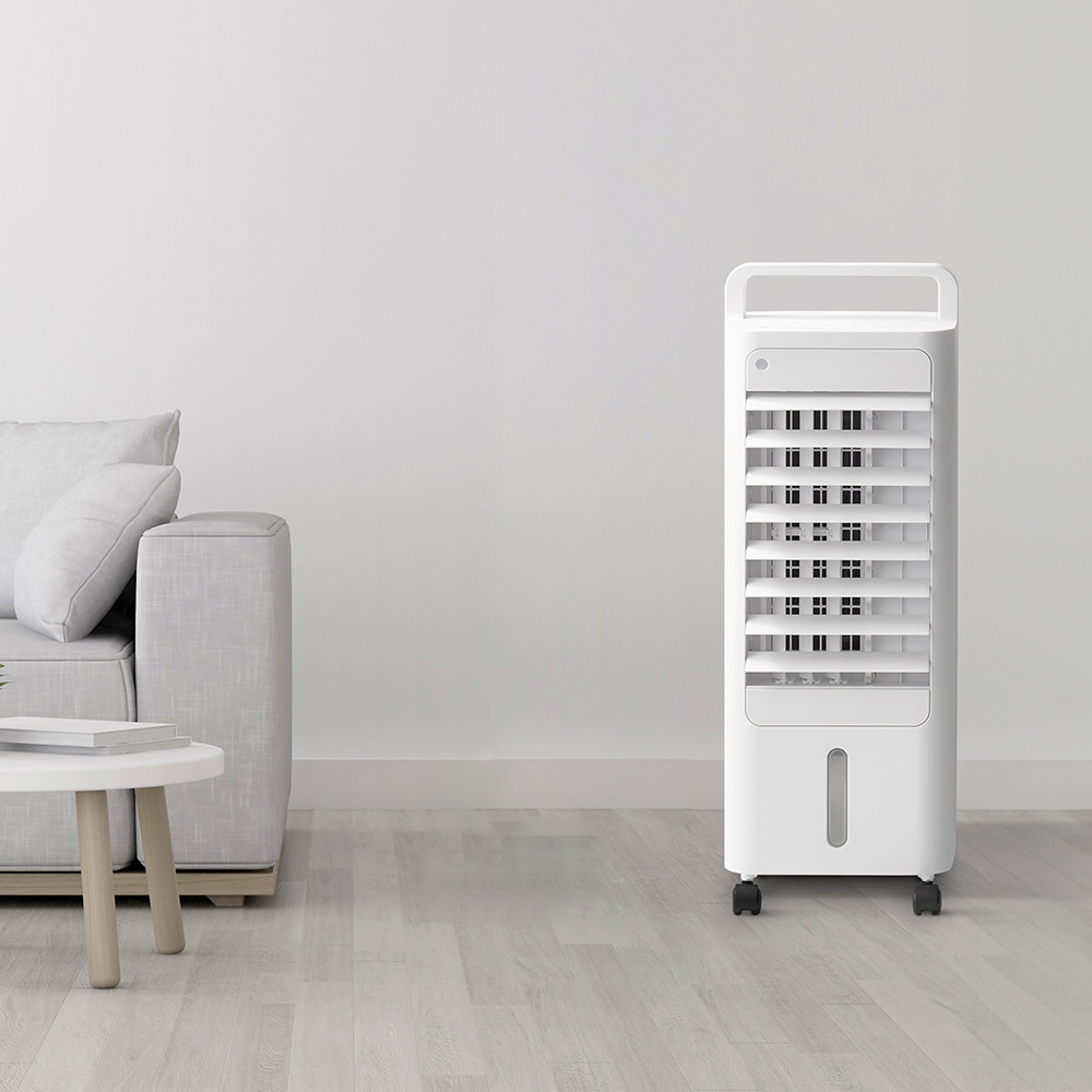 コンパクト冷風扇 エアクールファン エアコン 扇風機 経済的 涼しい 水 保冷剤 風 簡単 便利 リビング 脱衣所 キッチン キャスター リモコン クール家電 家電 AR2525