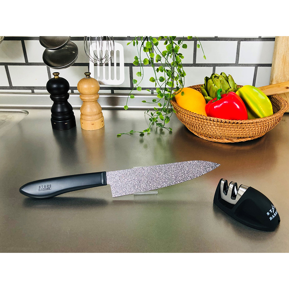 gonjoh　新ストーンバリア包丁　シャープナーセット gonjoh 新ストーンバリア包丁 シャープナーセット ストーン