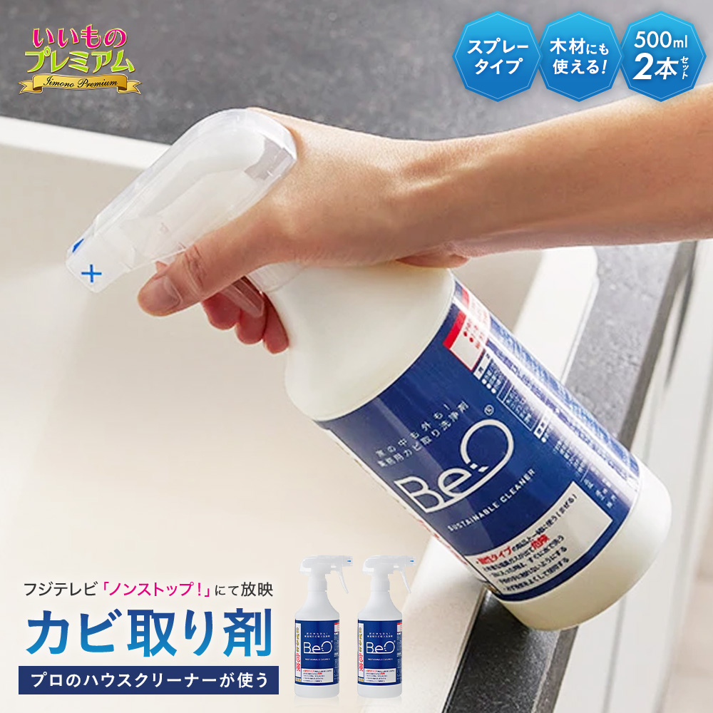 プロのハウスクリーナーが使う業務用住宅洗浄剤 BeO ビーオ お得な2本セット カビ取りスプレー カビ取り 強力 木材 壁紙 排水口 お風呂 ベランダ 浴室 洗剤 石鹸 ハウスキーピング AR2516