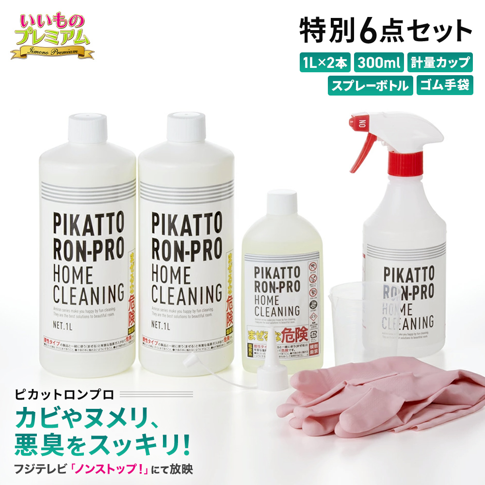 業務用 強力パイプ洗浄剤 「ピカットロンプロ」特別セット パイプ洗浄剤 業務用 排水口 強力 洗浄剤 パイプ用 ぬめり カビ ヌメリ 詰まり 悪臭 除去 浴室 洗濯槽 キッチン 水回り 掃除剤 除菌 消臭 ハウスキーピング 洗剤 石鹸 AR2503