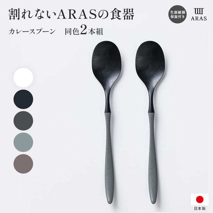 ARAS カレースプーン 同色2本組 カトラリー 箸 食器 グラス 送料無料 601831