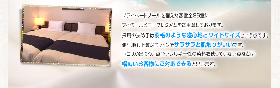 �v���C�x�[�g�v�[����������q���S86���ɁA�t�B�x�[���s���[�v���~�A�������p�ӂ��Ă���܂��B�̗p�̌��ߎ�́A�H�т̂悤�ȐQ�S�n�ƃ��C�h�T�C�Y�Ƃ����_�ł��B�����n���㎿�ȃR�b�g���ŃT���T���Ɣ��G�肪�����ł��B�z�R�����o�ɂ����_��A�����M�[���̐������g���Ă��Ȃ��_�Ȃǂ͕��L�����q�l�ɂ��Ή��ł���Ǝv���܂��B